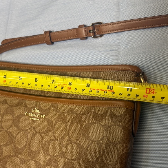 Coach Gold Signature Crossbody Bag - Picture 12 of 15